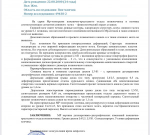 Грыжи, протрузия