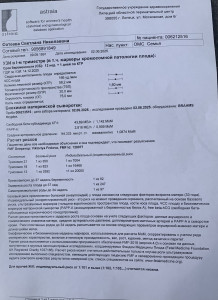 Расшифровка анализа