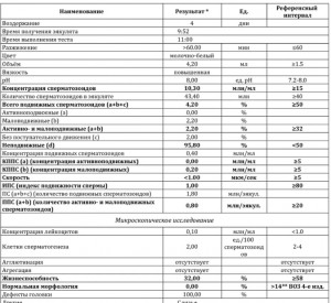 Результаты спермограммы. Есть ли шанс на ЕБ?