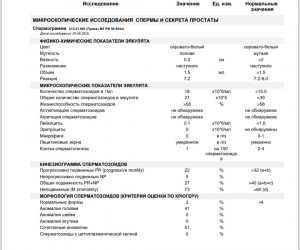 О каких проблемах с репродуктивным здоровьем мужчины говорят данные результаты спермограммы и MAR теста?